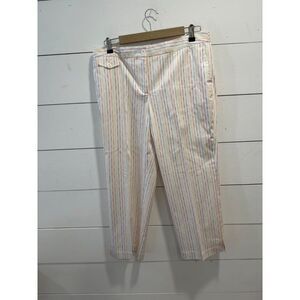 Madison Studio Rainbow Colorful Cropped Pants Size 12 Womens